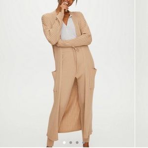 Aritzia group by babaton Ono cardigan in colour tannin size XS